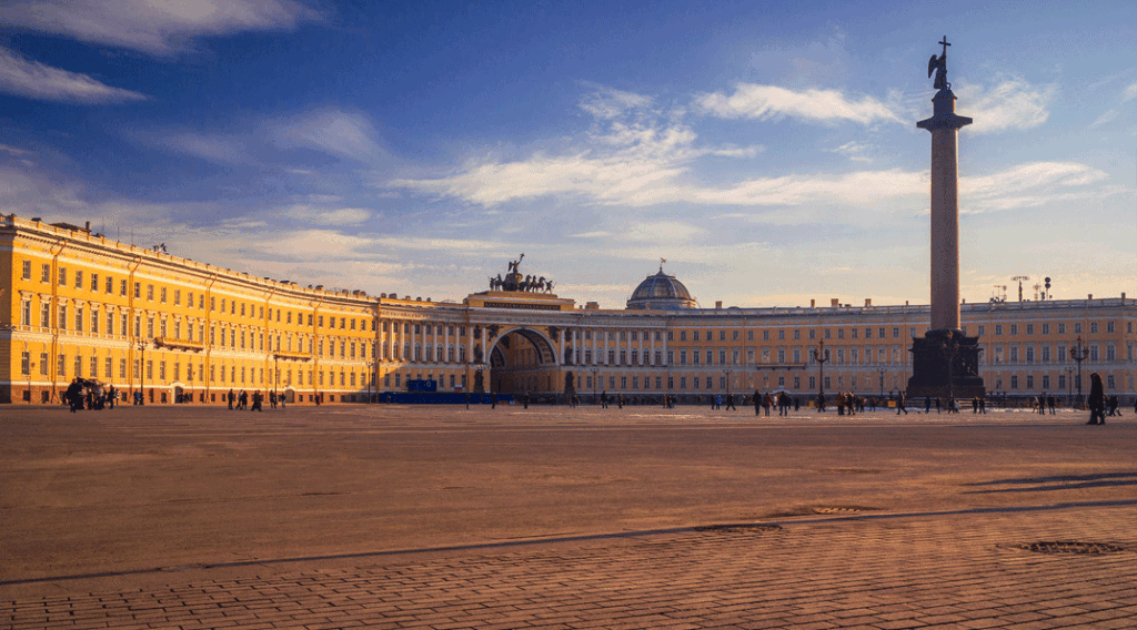 The architectural ensemble of the Palace Square